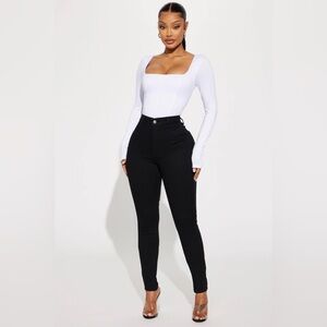 NWT Fashion Nova Enough Said High Stretch Skinny Jean Size 1